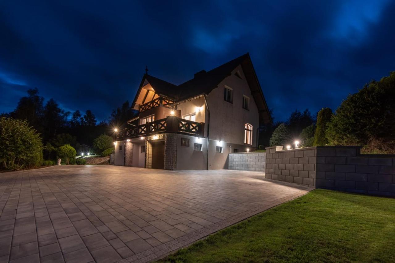 Dom Na Wzgorzu Z Widokiem Na Jezioro Z Balia I Sauna Lipnica  Luaran gambar